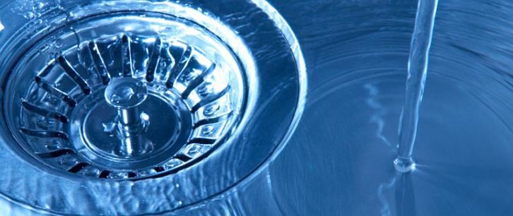 Water in sink drain